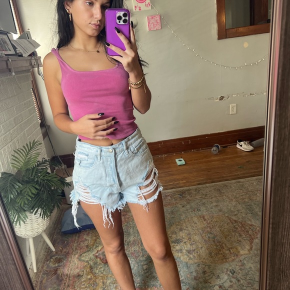 Pacsun Ultra High Rise Vintage Jean Shorts - Picture 2 of 4